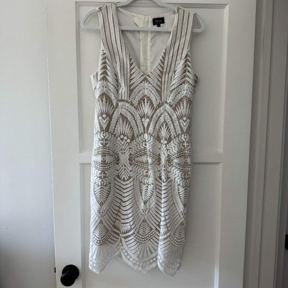 Bardot Embroidered Lace Dress in White by Revolve.com